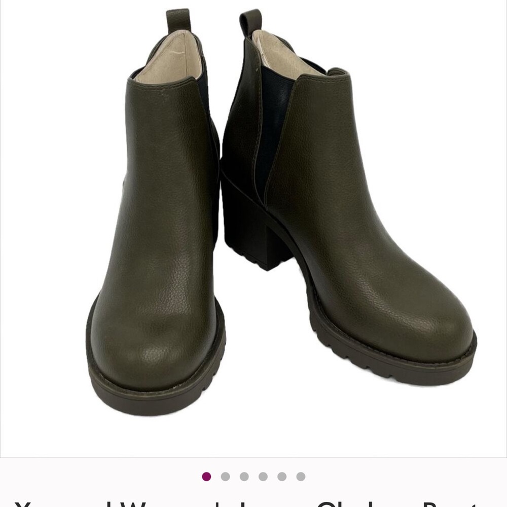Xappeal Women's Laura Chelsea Boot in Olive Size 7.5M